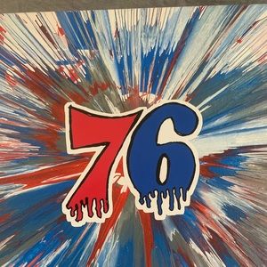 12”x12” canvas spin art